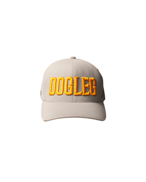 Casquette de golf Dogleg Performance grise, vue de face — casquette sport golf Suisse