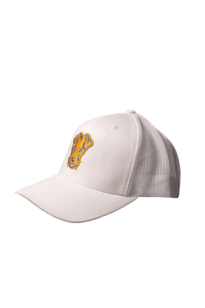 Casquette trucker de golf Dogleg orange — casquette maille golf Suisse