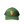 Casquette trucker de golf Dogleg verte, vue de face — casquette maille golf Suisse