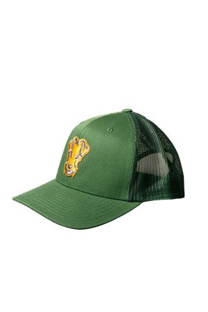 Casquette trucker de golf Dogleg verte — casquette maille golf Suisse