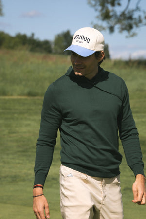 Clubhouse Hoodie Homme Dogleg — Vert, en situation sur le parcours