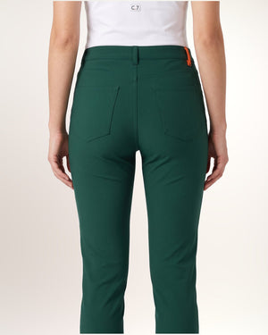 Pantalon Featherweight femme, vert, taille et poches arrière en détail