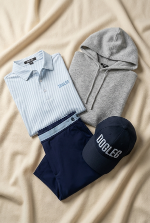Dogleg — univers golf et lifestyle, style Swiss golf