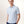 Polo Tailored homme, bleu ciel, col et patte de boutonnage en détail