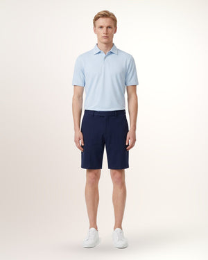 Polo Tailored homme, bleu ciel, porté de face
