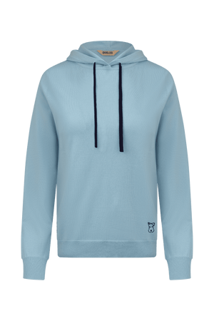 Hoodie Dogleg Clubhouse enfant porté — hoodie cachemire junior, golf Suisse