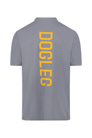 Polo de golf Dogleg Work Hard gris pour homme — polo technique respirant, golf Suisse