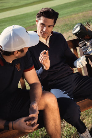 Stella Pull Homme Dogleg, en situation sur le parcours