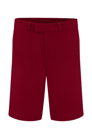 Short de golf Dogleg Stella rouge pour homme, vue de face — short classique, golf Suisse
