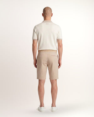 Short Work Hard homme, beige, porté de dos